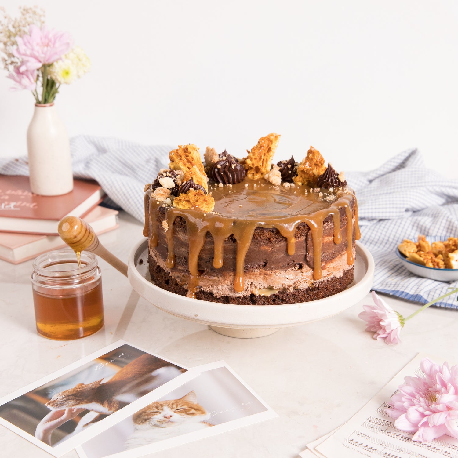 Milk Chocolate Honeycomb Cake