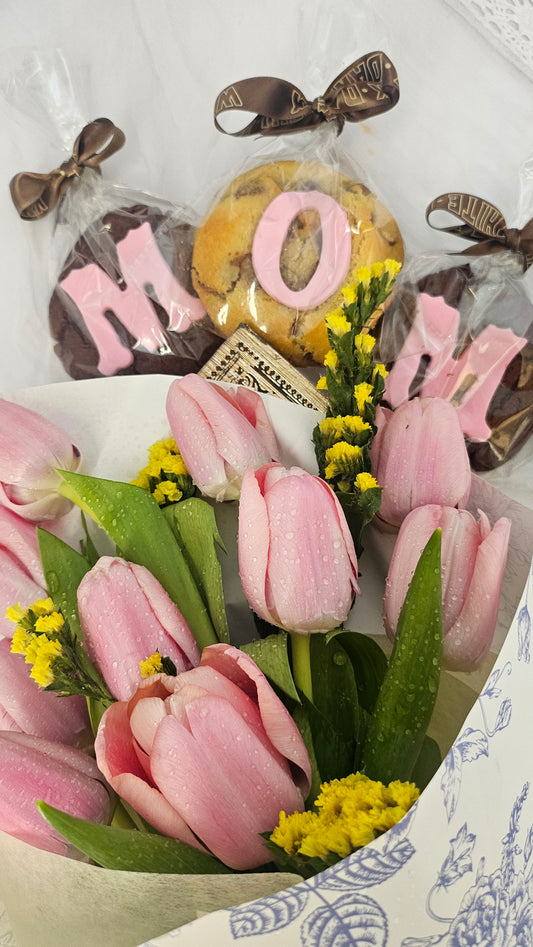 Tulips and Cookies for Mum
