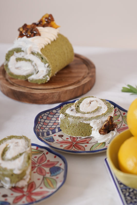 Pistachio Swiss Roll