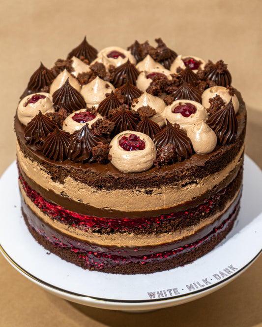 Dark Chocolate Raspberry Cake