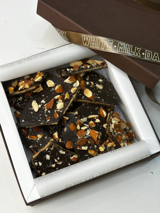 Belgian Chocolate Toffee Almond Barks