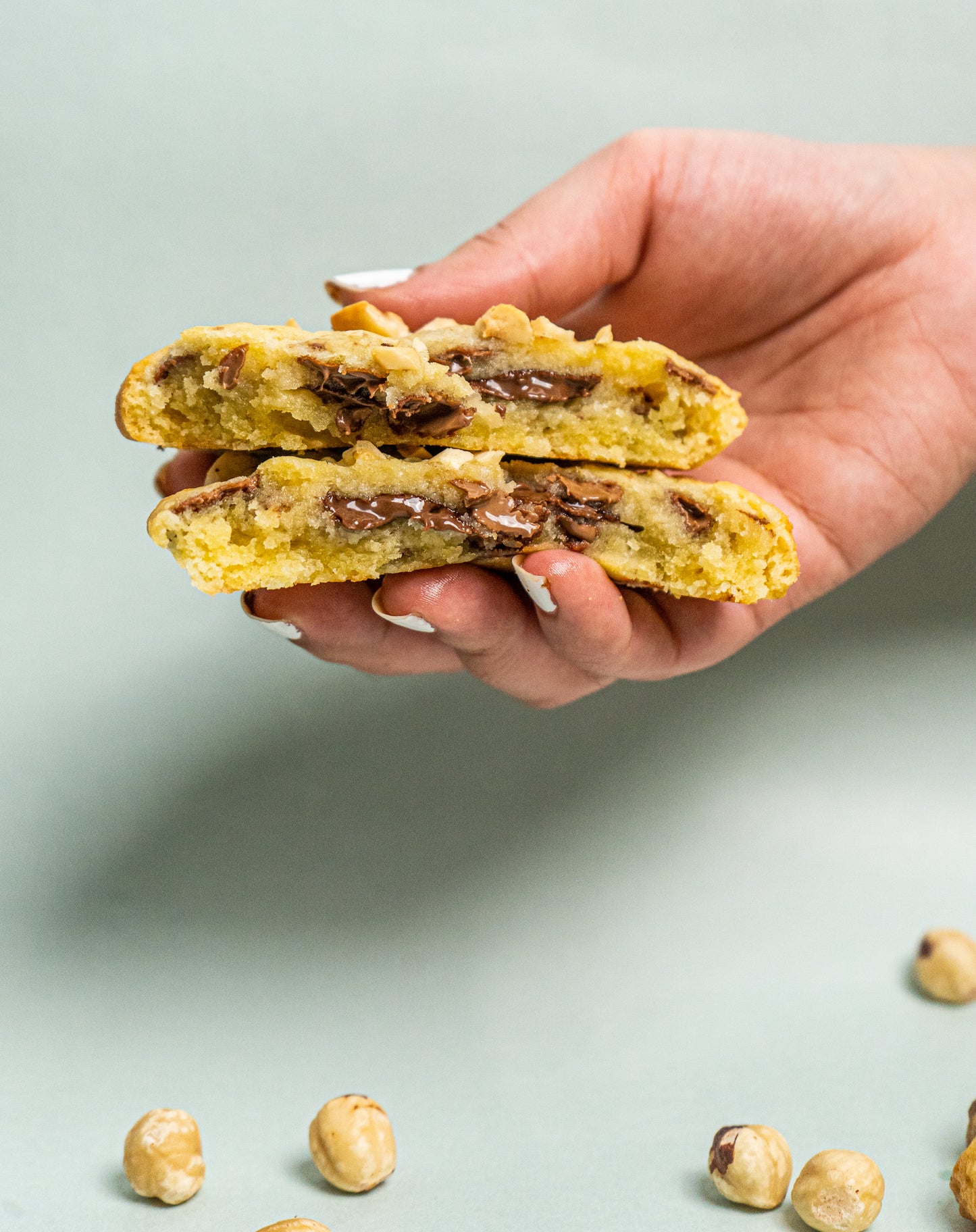 Milk Chocolate Hazelnut Nutella Cookies