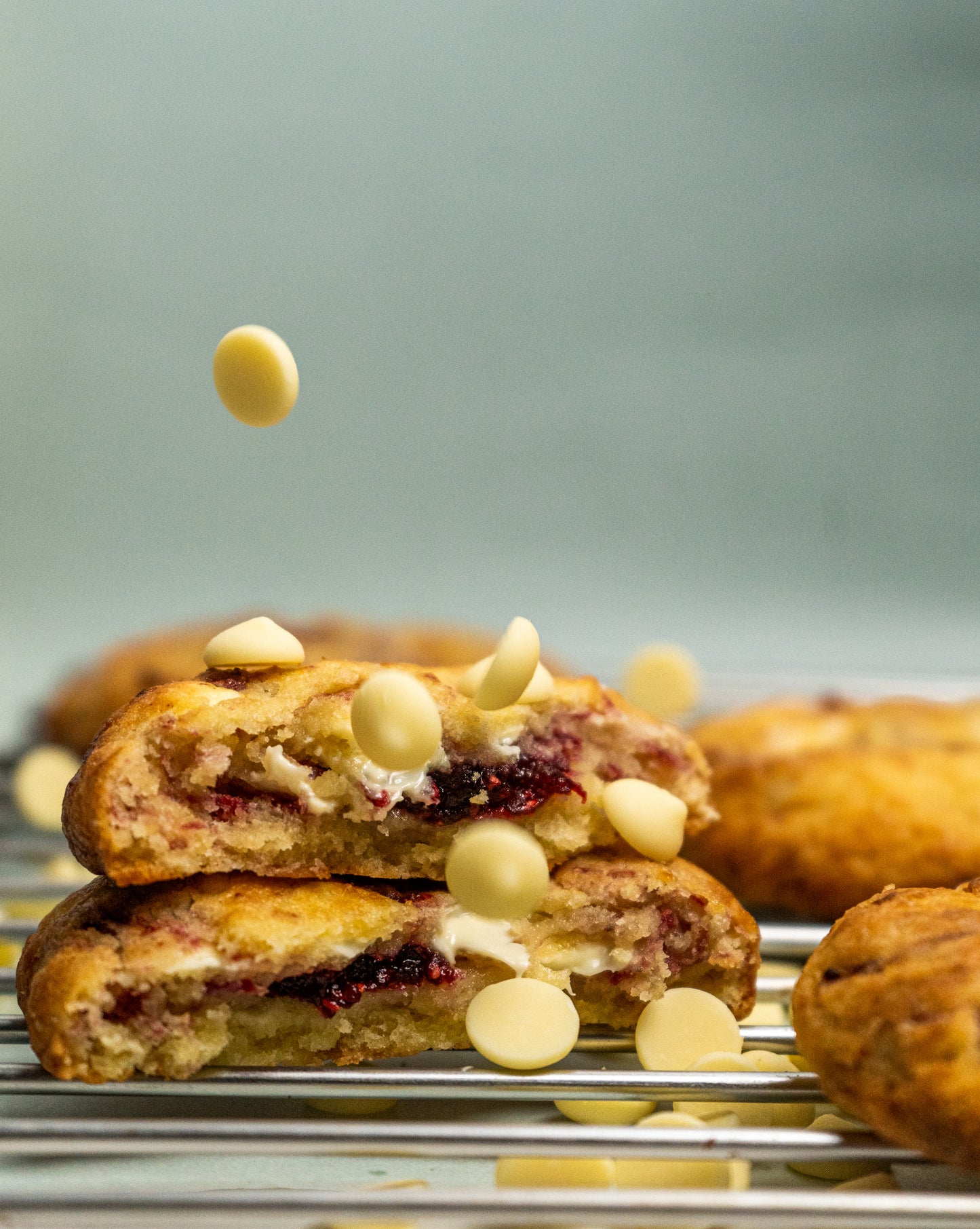 White Chocolate Raspberry Cookies