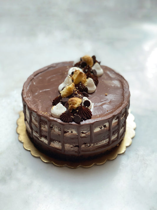 Dark Chocolate Tiramisu Cake (contains liquor)